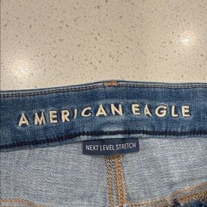 American Eagle Outfitters Blue Distressed Boyfriend Jeans